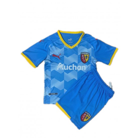 Camisola RC Lens Criança Equipamento Terceiro 2021-2022 Manga Curta
